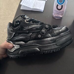 Stylish Black Kids Shoes